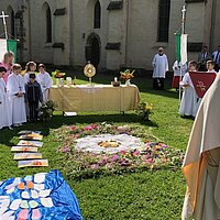 In Marienstatt wurde vielfältig Fronleichnam gefeiert