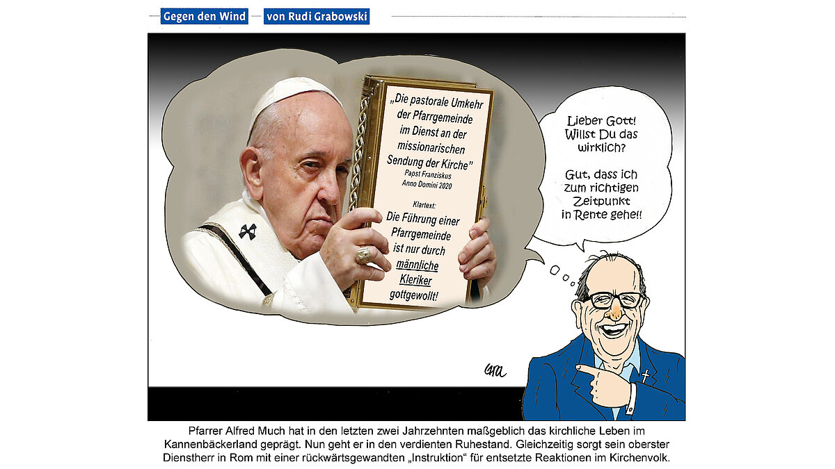 Papst pfeift Laien zurück
