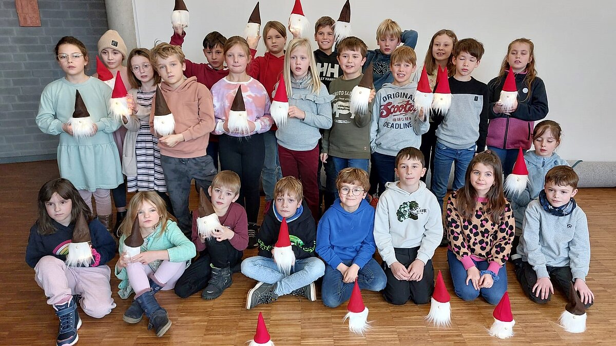 Die Kommunionkinder auf Schatzsuche