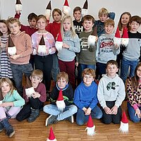 Die Kommunionkinder auf Schatzsuche